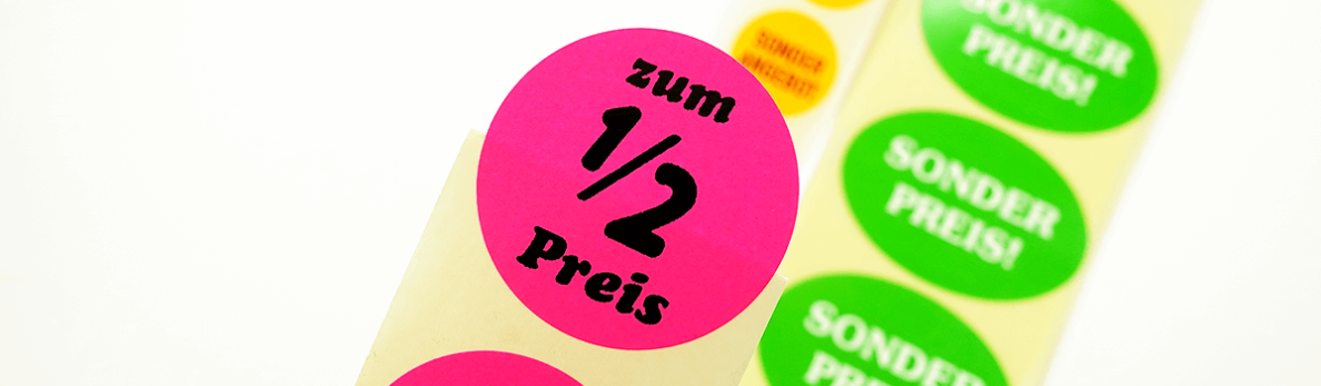 Sonderpreis- und Aktionsetiketten Sonderpreisetiketten