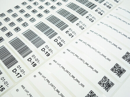 Nummerierte Etiketten